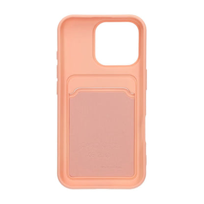 Mobilskal iPhone 16 Pro Silikon med Korthållare - Rosa image 3
