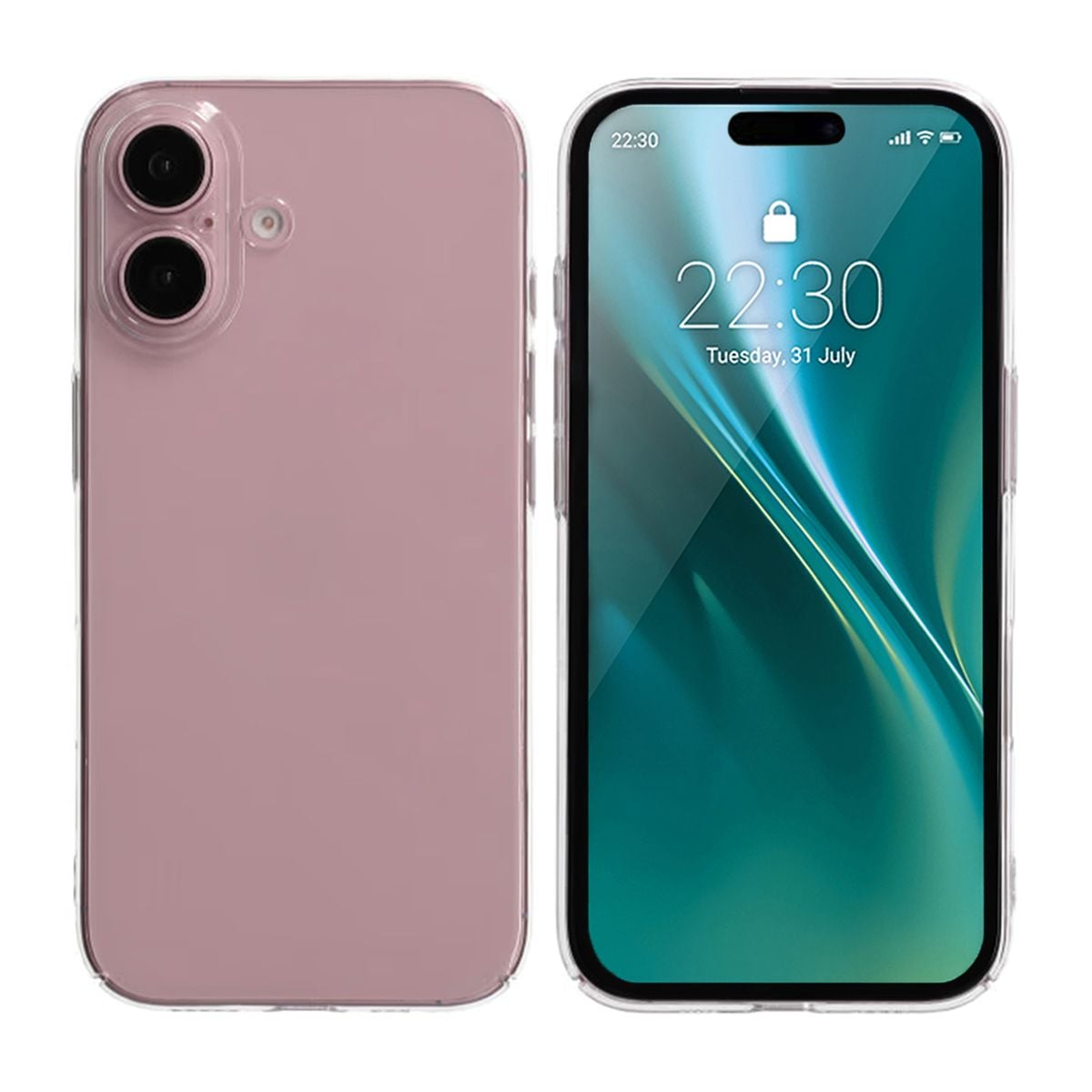 iPhone 16 Plus Mobilskal Ultratunt TPU - Vit image 1