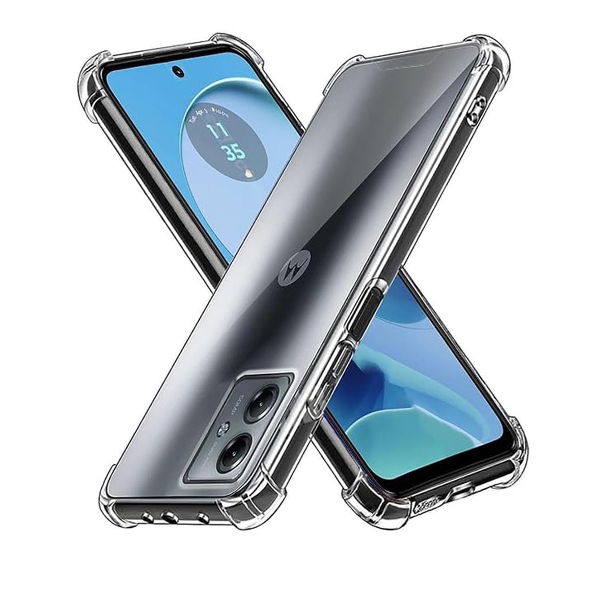 Motorola Moto G14 Mobilskal Stöttåligt - Transparent image 1