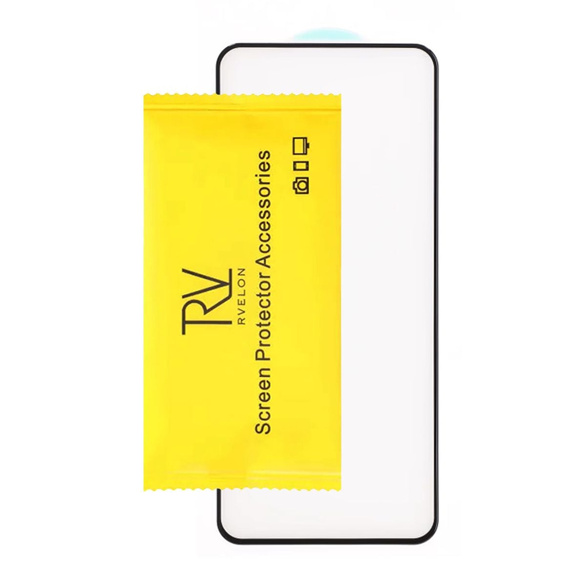 Skärmskydd Motorola G55 3D Härdat Glas - Svart image 3