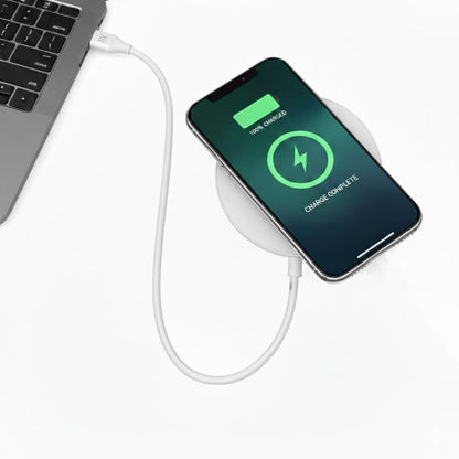 Rvelon Trådlös MagSafe Laddare med Stativ Qi2 15W USB-C - Vit image 1