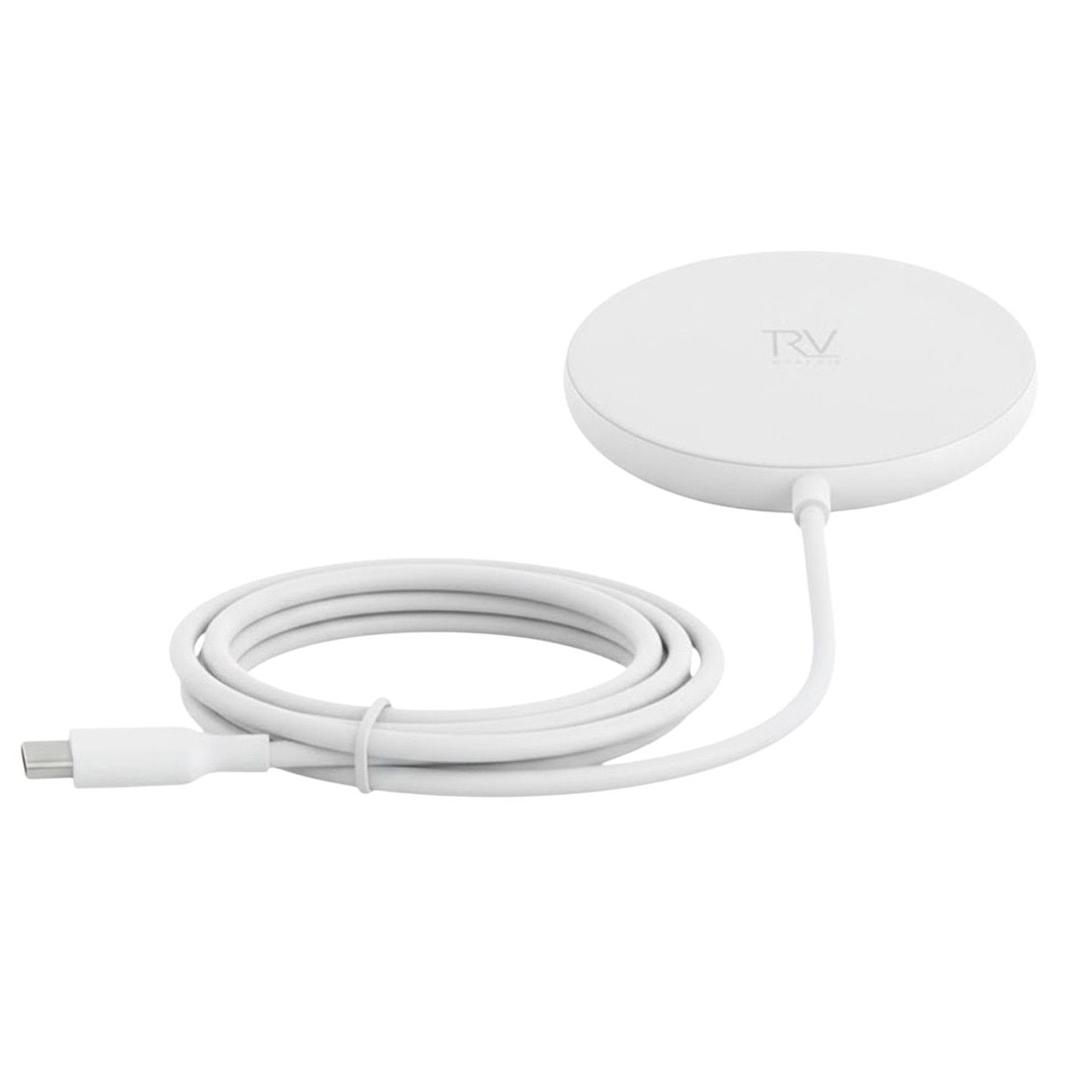 Rvelon Trådlös MagSafe Laddare med Stativ Qi2 15W USB-C - Vit image 2