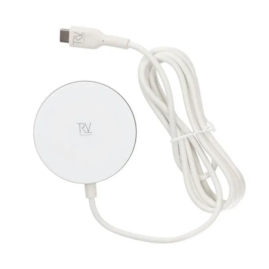 Rvelon Trådlös MagSafe Laddare - Qi2 15W USB-C - Vit image 1