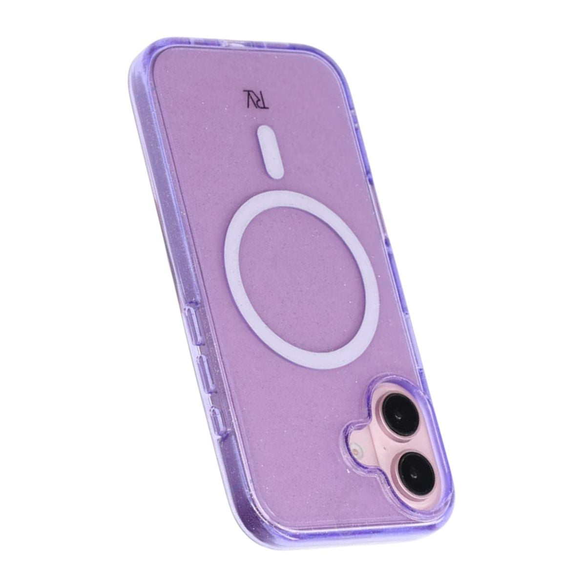 iPhone 16 Rvelon Mobilskal TPU med MagSafe - Glitter Lila image 5