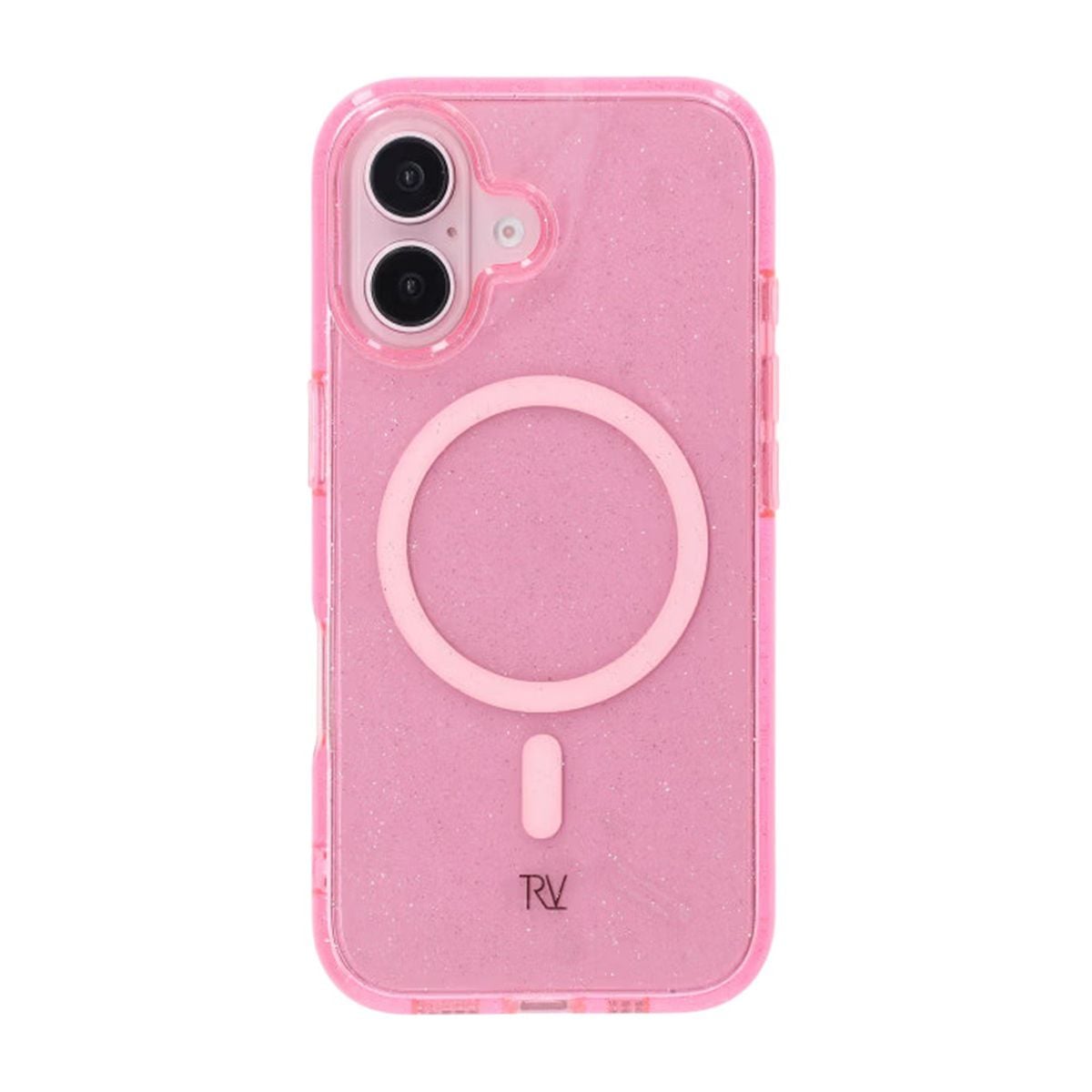 iPhone 16 Rvelon Mobilskal TPU med MagSafe - Glitter Rosa image 3