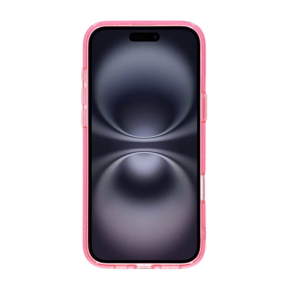 iPhone 16 Plus Rvelon Mobilskal TPU med MagSafe - Glitter Rosa image 2