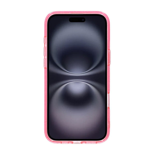 iPhone 16 Plus Rvelon Mobilskal TPU med MagSafe - Glitter Rosa image 2