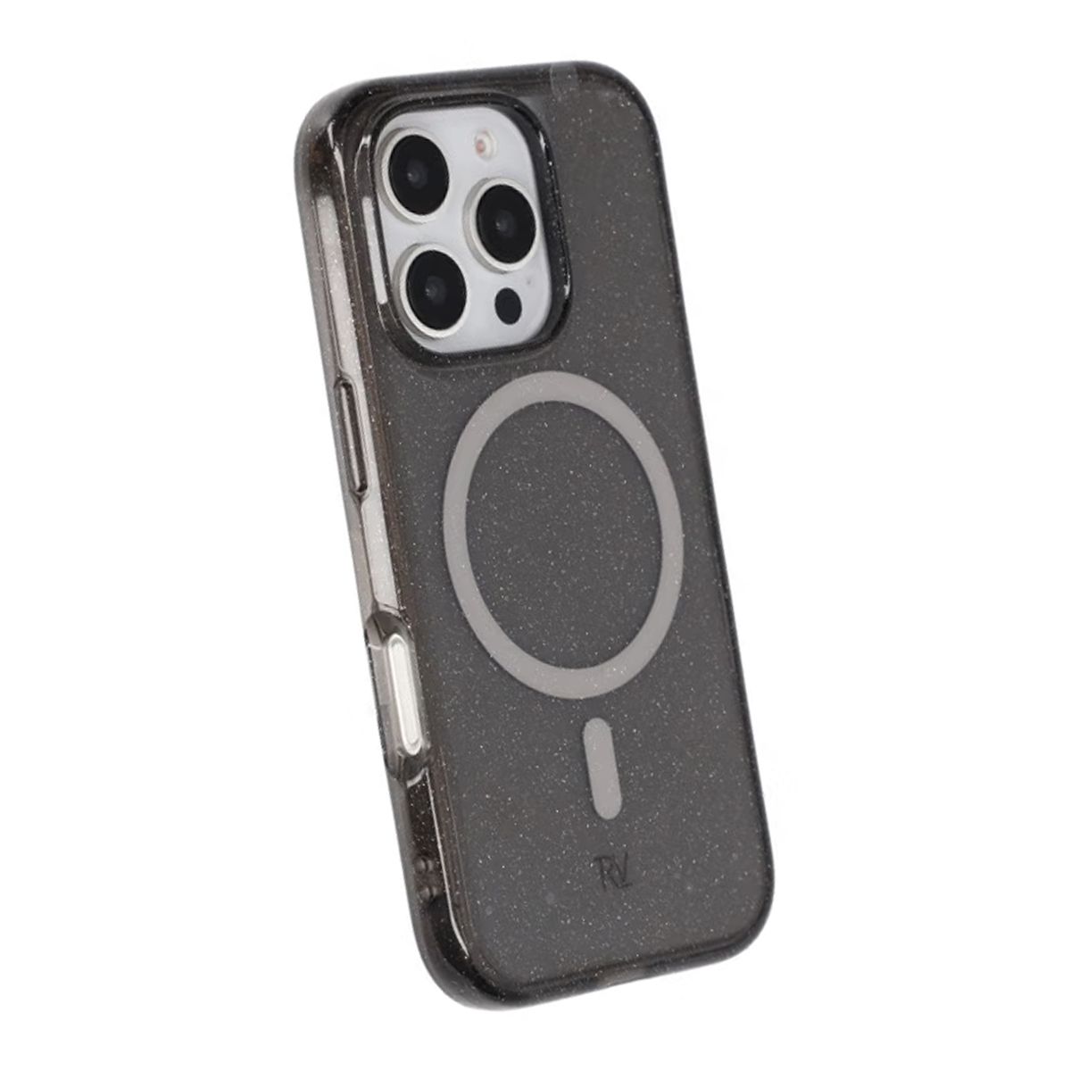 iPhone 16 Pro Rvelon Mobilskal TPU med MagSafe - Glitter Svart image 5