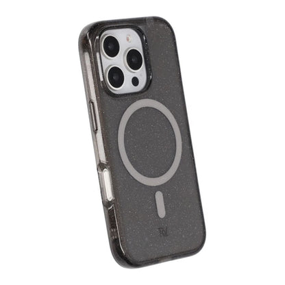 iPhone 16 Pro Rvelon Mobilskal TPU med MagSafe - Glitter Svart image 5