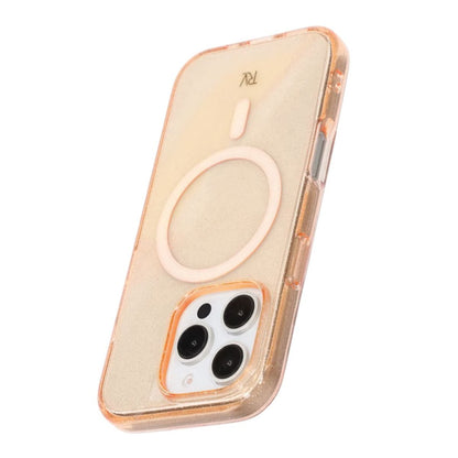 iPhone 16 Pro Rvelon Mobilskal TPU med MagSafe - Glitter Guld image 4