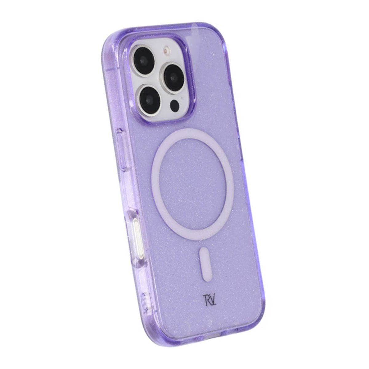 iPhone 16 Pro Rvelon Mobilskal TPU med MagSafe - Glitter Lila image 5
