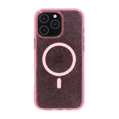 iPhone 16 Pro Max Rvelon Mobilskal TPU med MagSafe - Glitter Rosa image 3