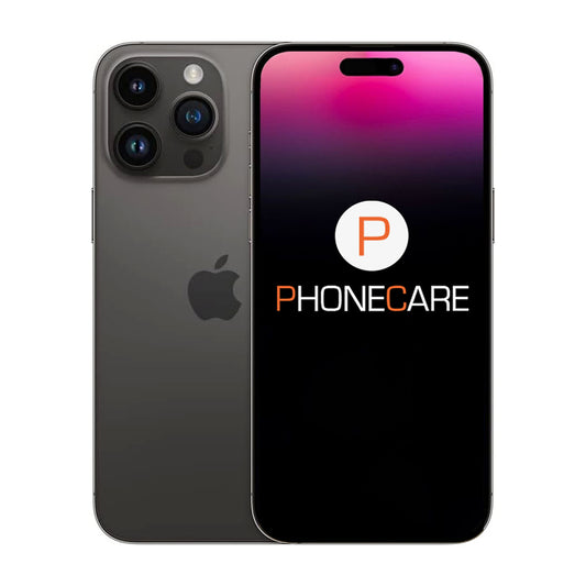 Begagnade iPhone14 Pro 128GB Black- Mycket bra skick (A) image 1