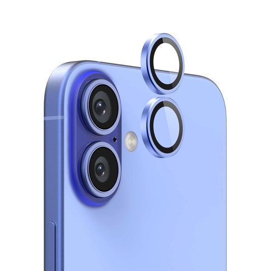 iPhone 16 /16 Plus Lins Kameraskydd - Ljusblå image 1