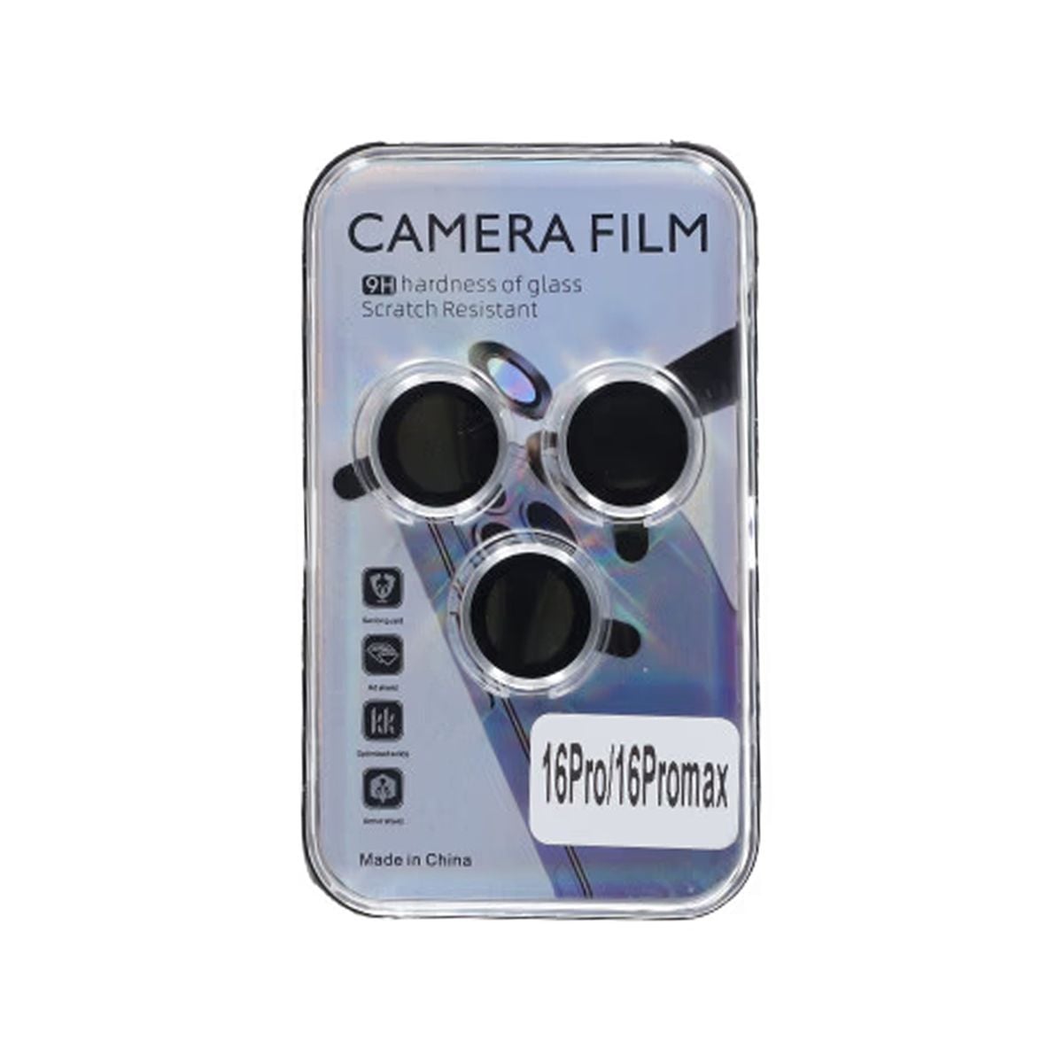 iPhone 16 Pro/16 Pro Max Lins Kameraskydd - Silver image 3