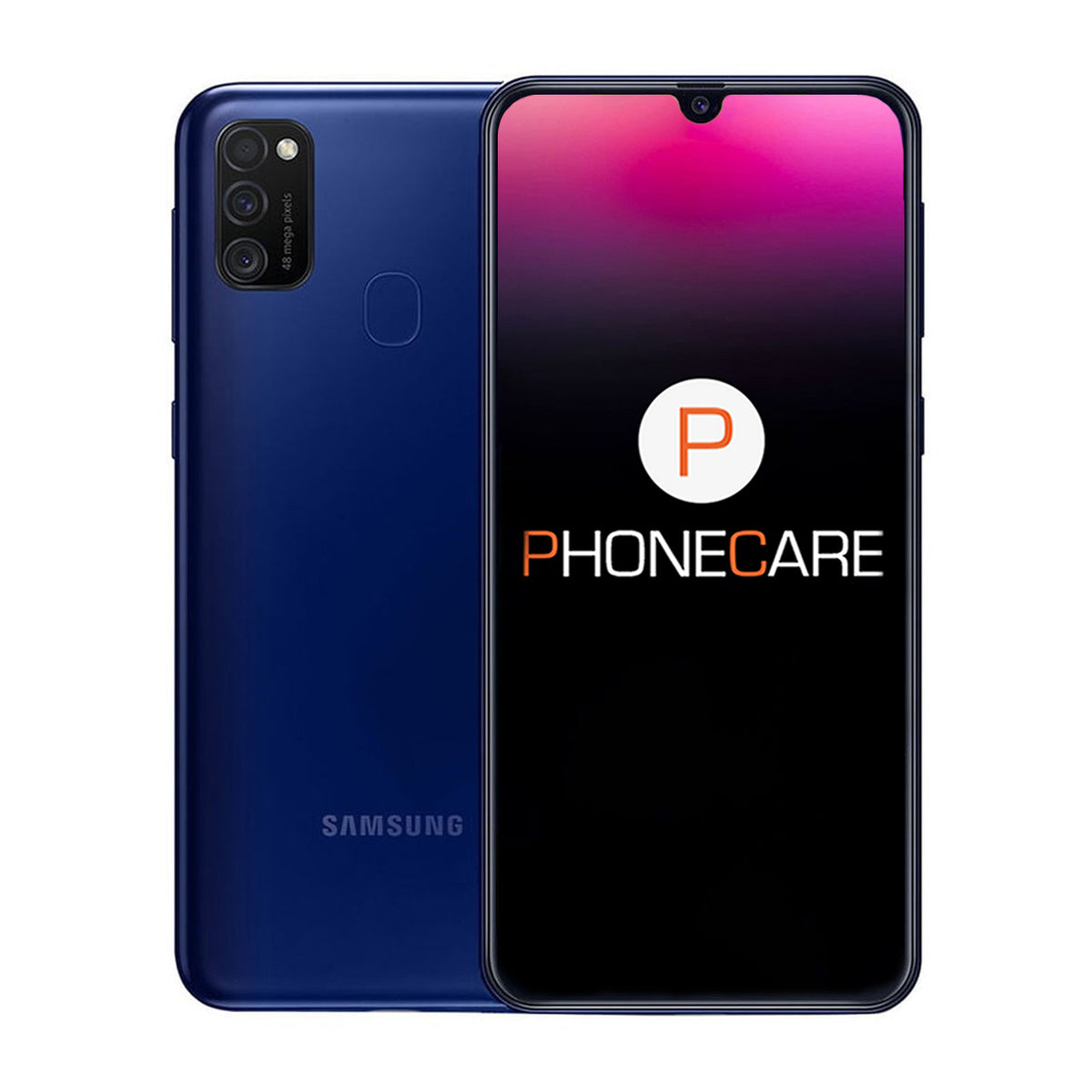Begagnad Samsung Galaxy M21 64GB Blå - Bra skick image 1