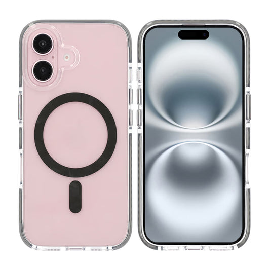 iPhone 16 Mobilskal Magnet Dubbelskydd - Grå image 1