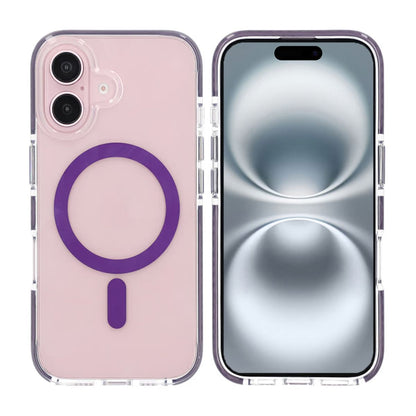 iPhone 16 Mobilskal Magnet Dubbelskydd - Lila image 1