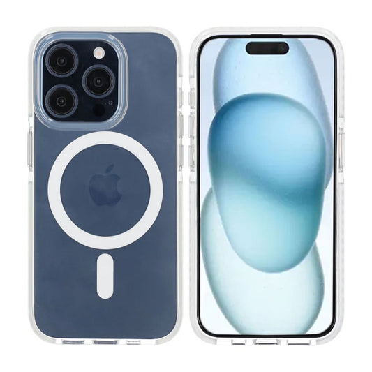 iPhone 15 Pro Mobilskal Magnet Dubbelskydd - Vit image 1