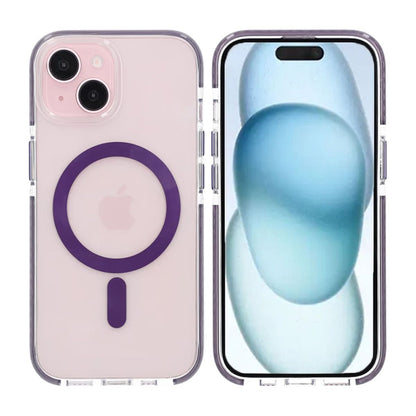 iPhone 15 Mobilskal Magnet Dubbelskydd - Lila image 1