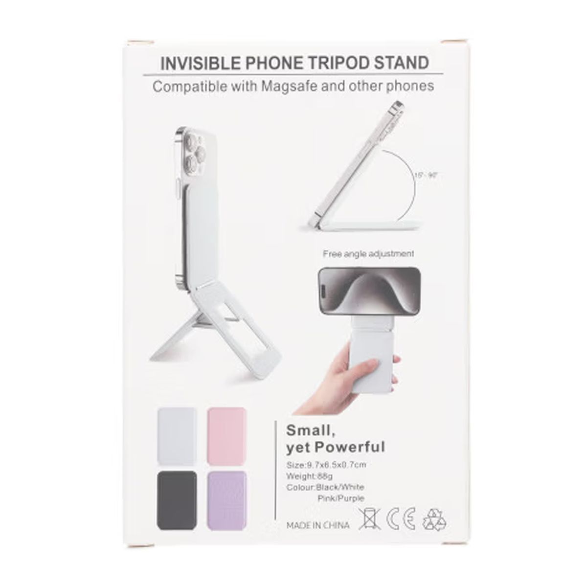 Utfällbart MagSafe Stativ Fodral för iPhone - Grå image 4