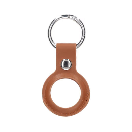 Airtag Fodral PU-Läder Nyckelring - Brun image 2