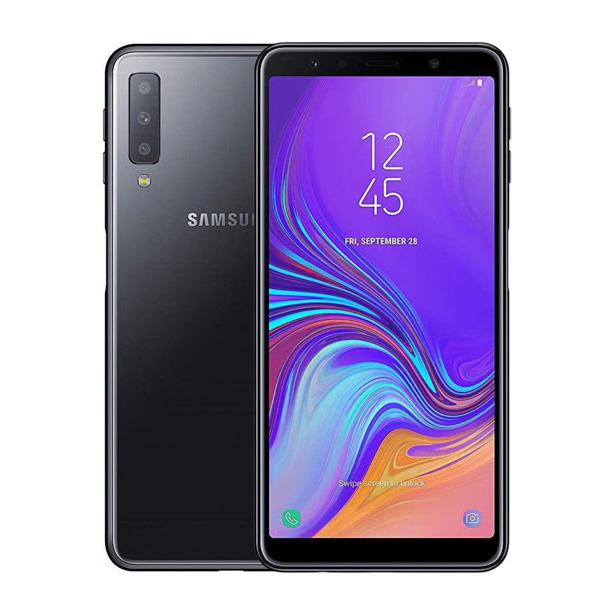 Begagnad Samsung Galaxy A7 64GB Svart - Mycket bra skick image 1