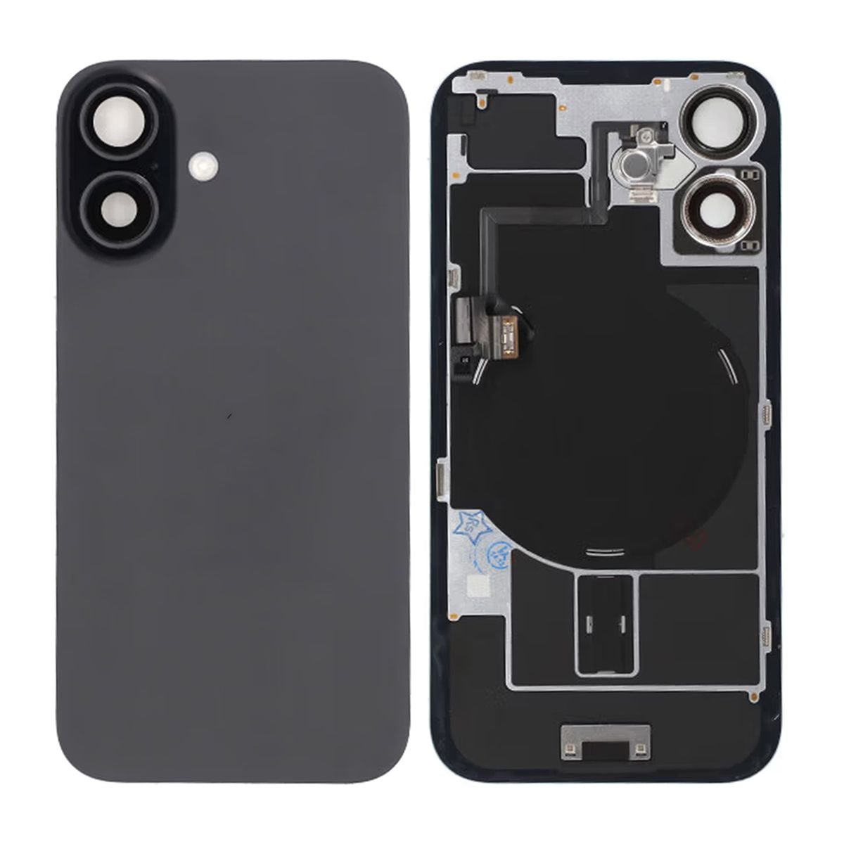 iPhone 16 Baksida Glas - Svart image 1
