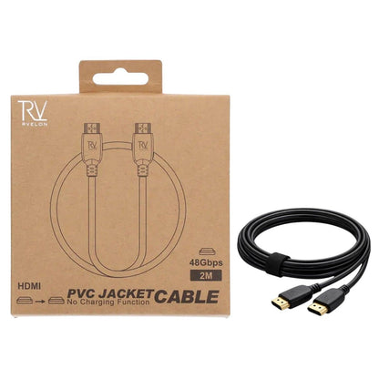 Rvelon HDMI 2.1 Kabel AM till AM (28AWG) - 2 meter image 6