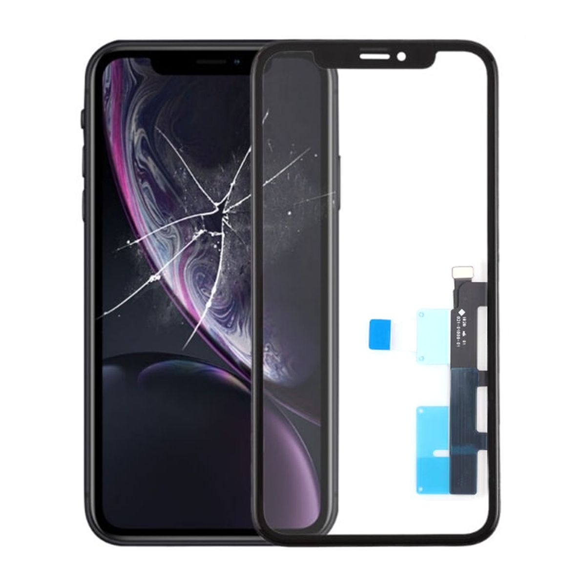 iPhone XR Glasskärm med Digitizer och OCA image 1