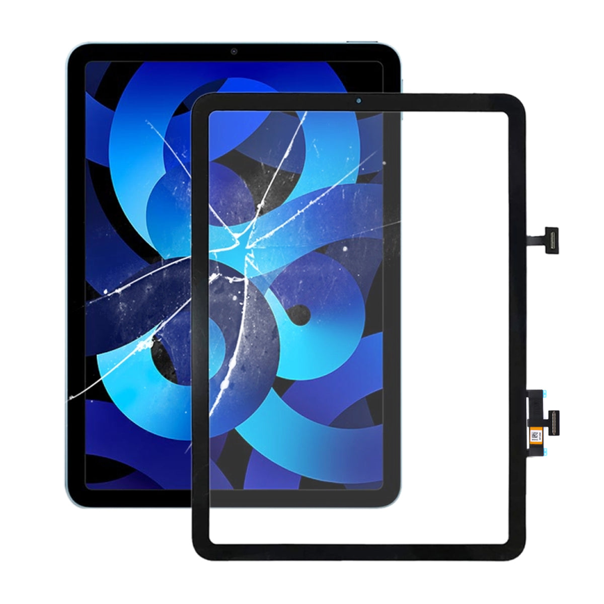 iPad Air 4/5 Glasskärm med Digitizer och OCA - Svart image 1