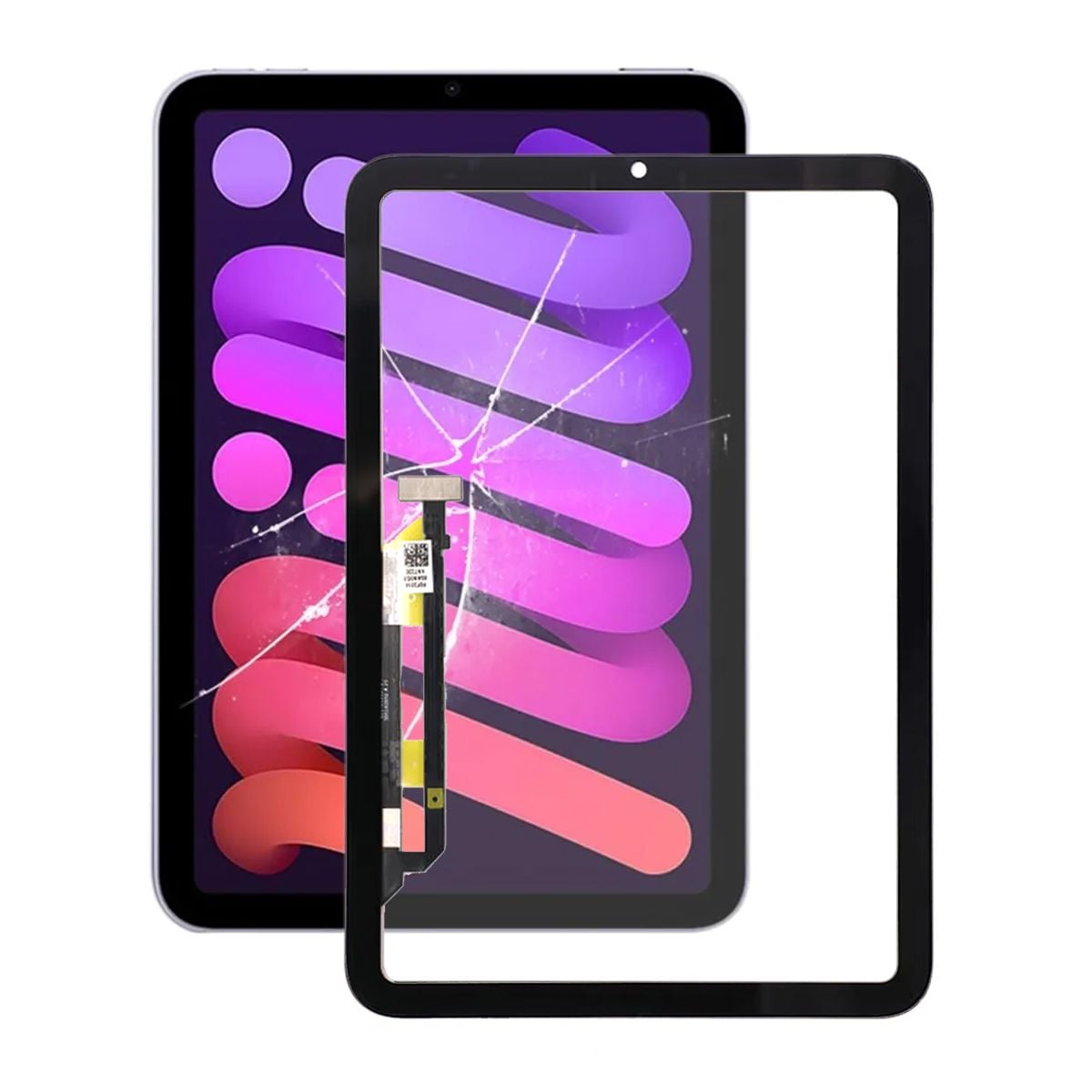 iPad mini 6 A2567 Glasskärm med Digitizer och OCA - Svart image 1