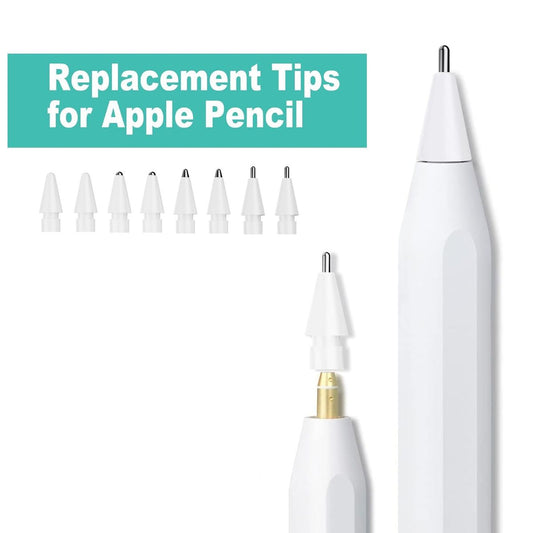 Apple Pencil 1/2 8-pack vita 3.0 toppar - Uppgraderade image 3
