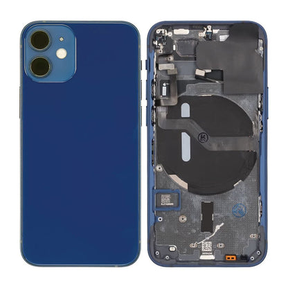 iPhone 12 Mini Baksida Komplett Med Smådelar - Blå image 1