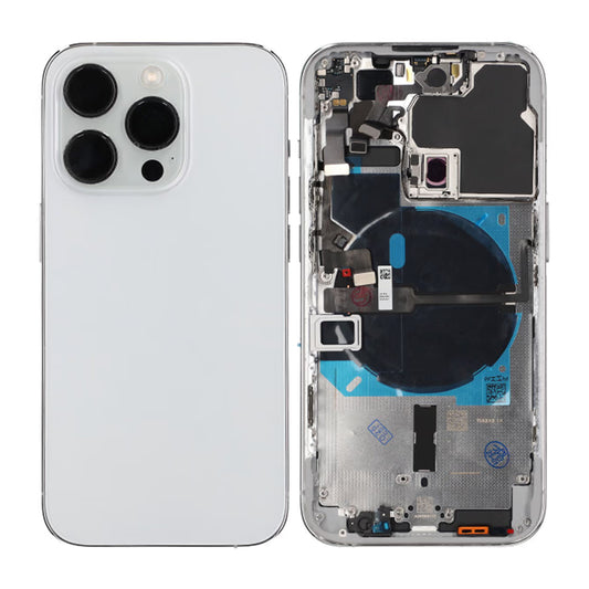 iPhone 14 Pro Baksida med Komplett Ram OEM - Vit image 1