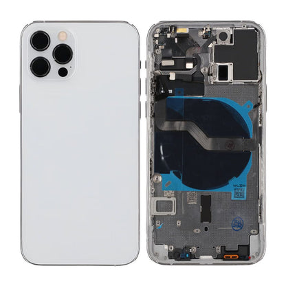 iPhone 12 Pro Baksida med Komplett Ram OEM - Vit image 1