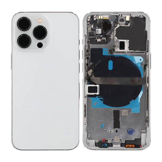 iPhone 13 Pro Baksida med Komplett Ram OEM - Silver image 1