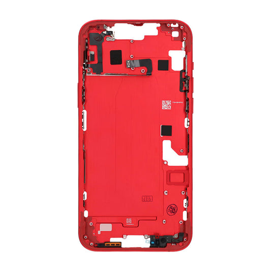 iPhone 14 Plus Mittenram med smådelar OEM - Röd image 2