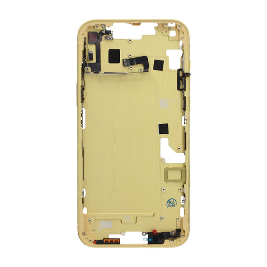 iPhone 14 Plus Mittenram med smådelar OEM - Gul image 2