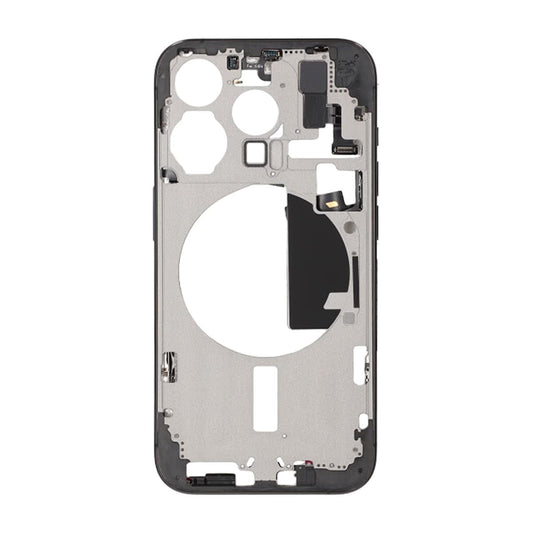 iPhone 15 Pro Mittenram med smådelar OEM - Titansvart image 3
