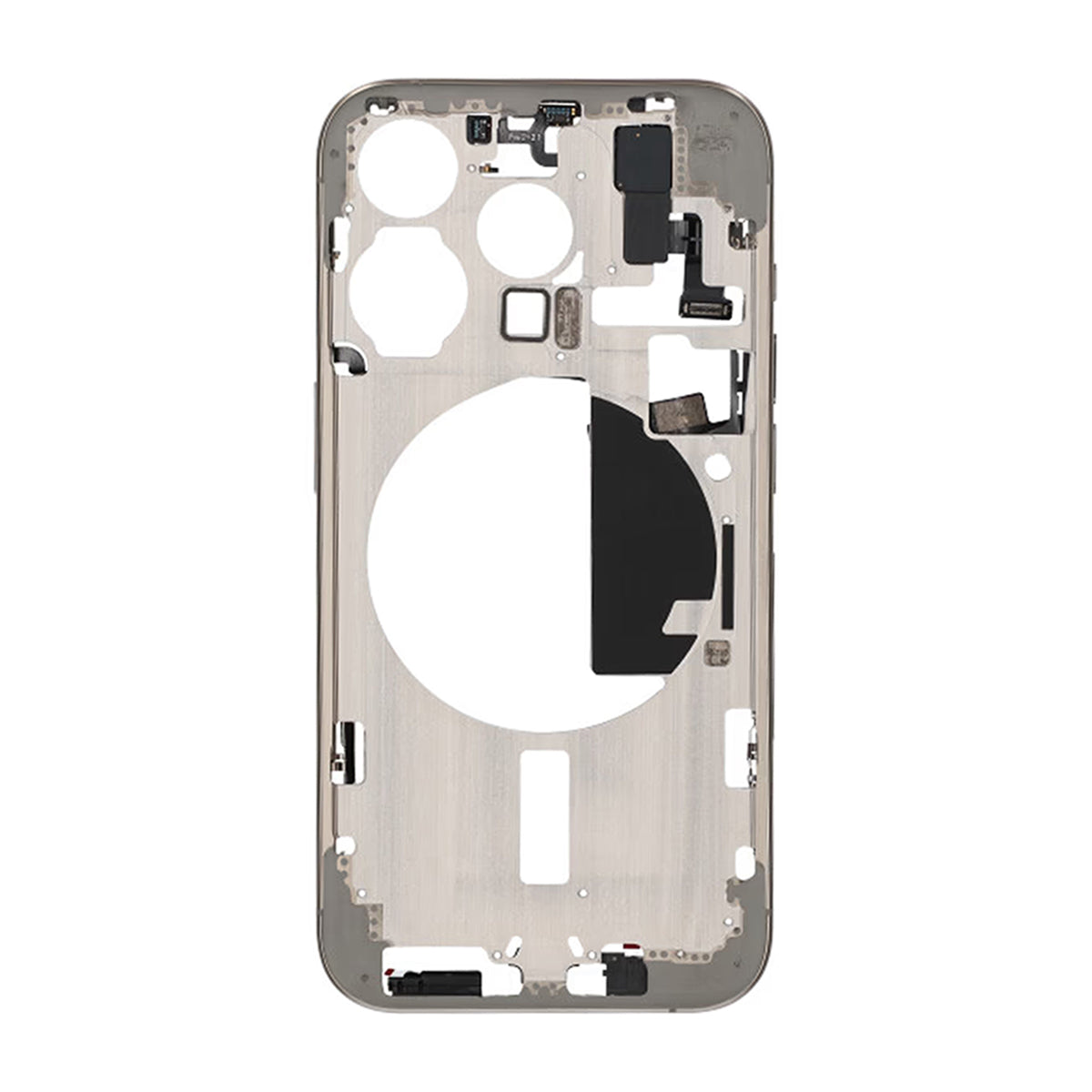 iPhone 15 Pro Mittenram med smådelar OEM - Naturlig Titan image 3