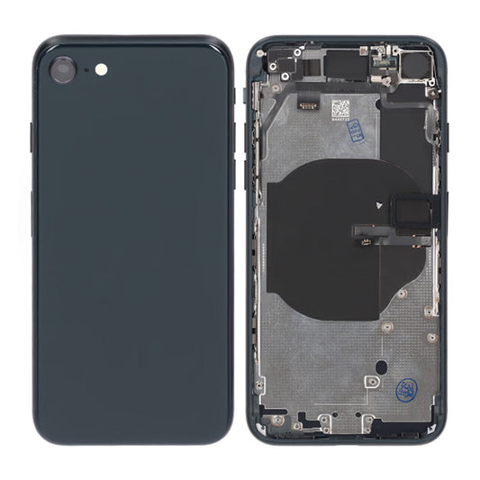 iPhone SE 2020 Baksida med Komplett Ram OEM - Svart image 1