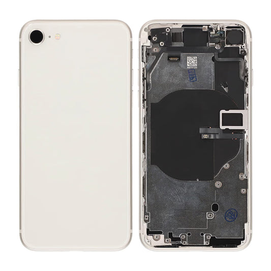 iPhone SE 2020 Baksida med Komplett Ram OEM - Vit image 1
