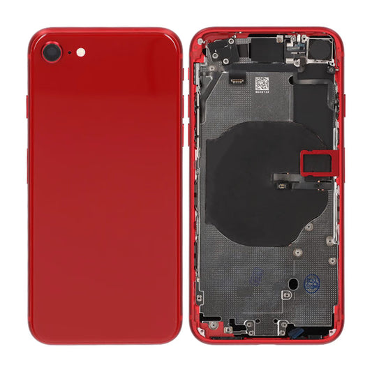 iPhone SE 2020 Baksida med Komplett Ram OEM - Röd image 1