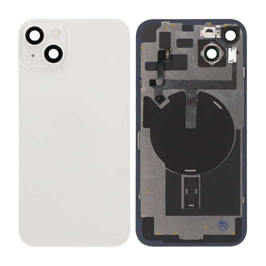 iPhone 14 Plus Baksida Glas Komplett OEM - Vit image 1