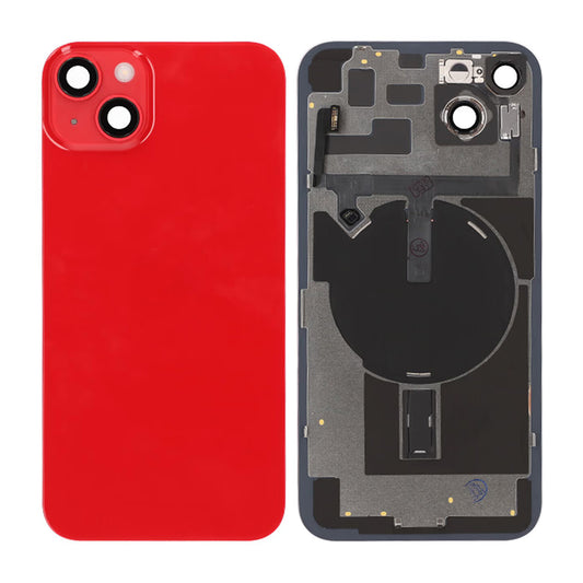 iPhone 14 Plus Baksida Glas Komplett OEM - Röd image 1