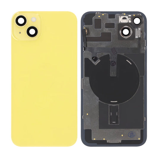 iPhone 14 Plus Baksida Glas Komplett OEM - Gul image 1