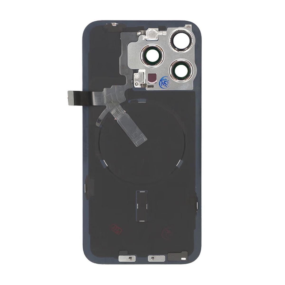 iPhone 15 Pro Max Baksida Glas Komplett OEM - Titanvit image 3