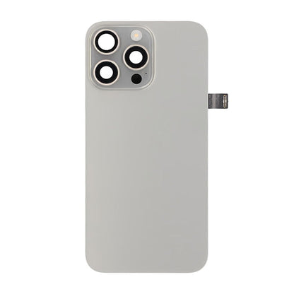 iPhone 15 Pro Max Baksida Glas Komplett OEM - Naturlig Titan image 2