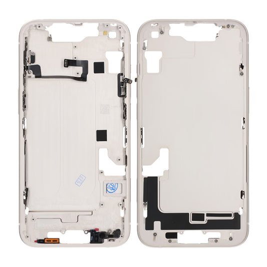 iPhone 14 Mittenram med smådelar OEM - Vit image 1